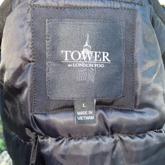 Tower By London Fog Mens Faux Fur Arctic Jacket Coat w/ Hood Black - Picture 14 of 16